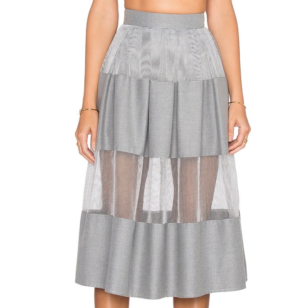 Vivian Chan Rosie Skort in Steel